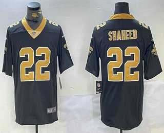 Men%27s New Orleans Saints #22 Rashid Shaheed Black 2023 Vapor Limited Stitched Jersey->new orleans saints->NFL Jersey